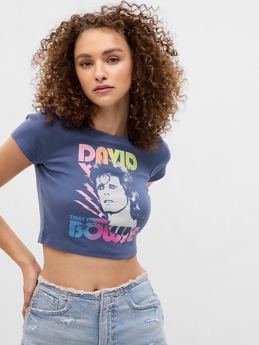 View large product image 1 of 4. PROJECT GAP Cropped Graphic T-Shirt