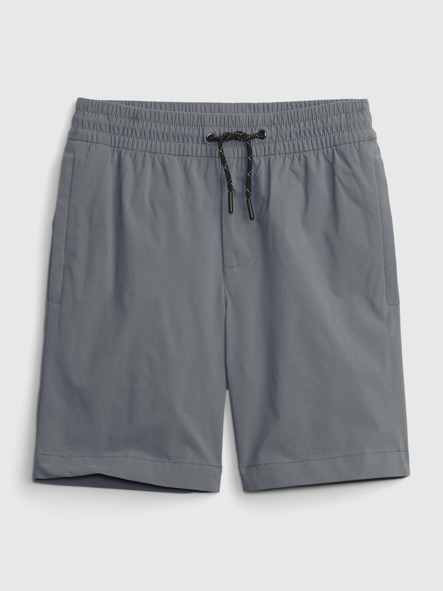 Gap Kids Recycled Hybrid Pull-On Shorts gray. 1