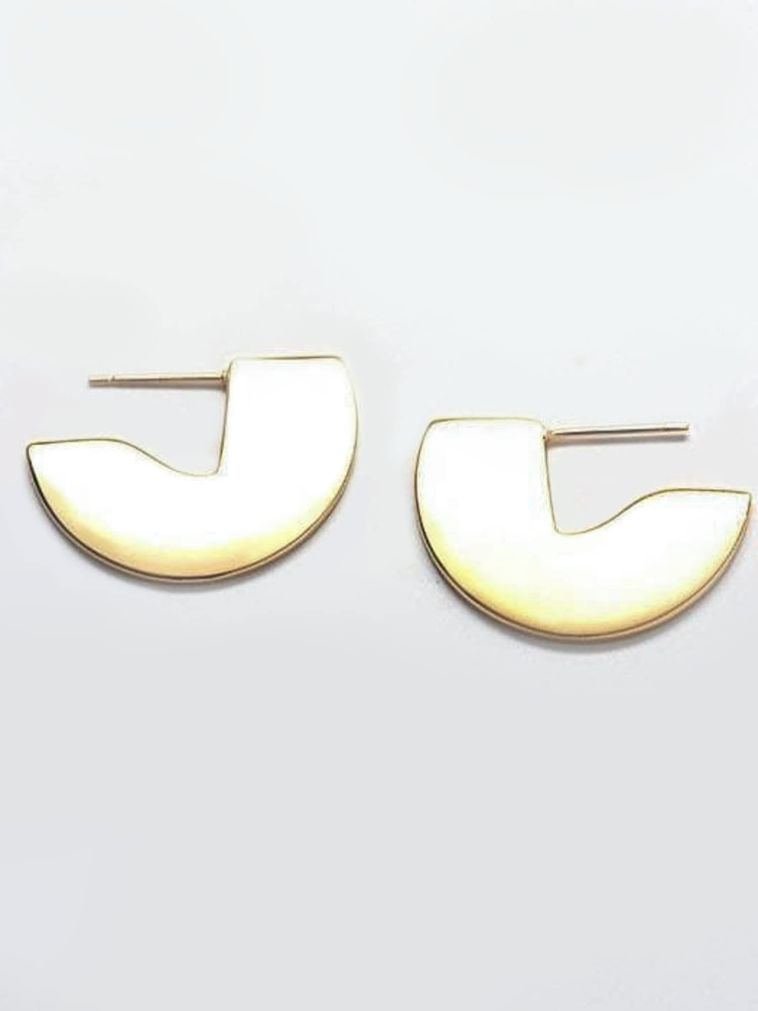 Gap Geometric Mini Semi Circle Stud Earrings