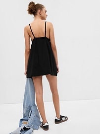View large product image 5 of 7. Gauze Tie-Front Mini Dress