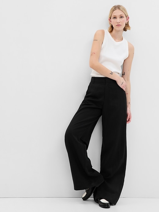 SoftSuit Wide-Leg Trousers in TENCEL™ Lyocell | Gap