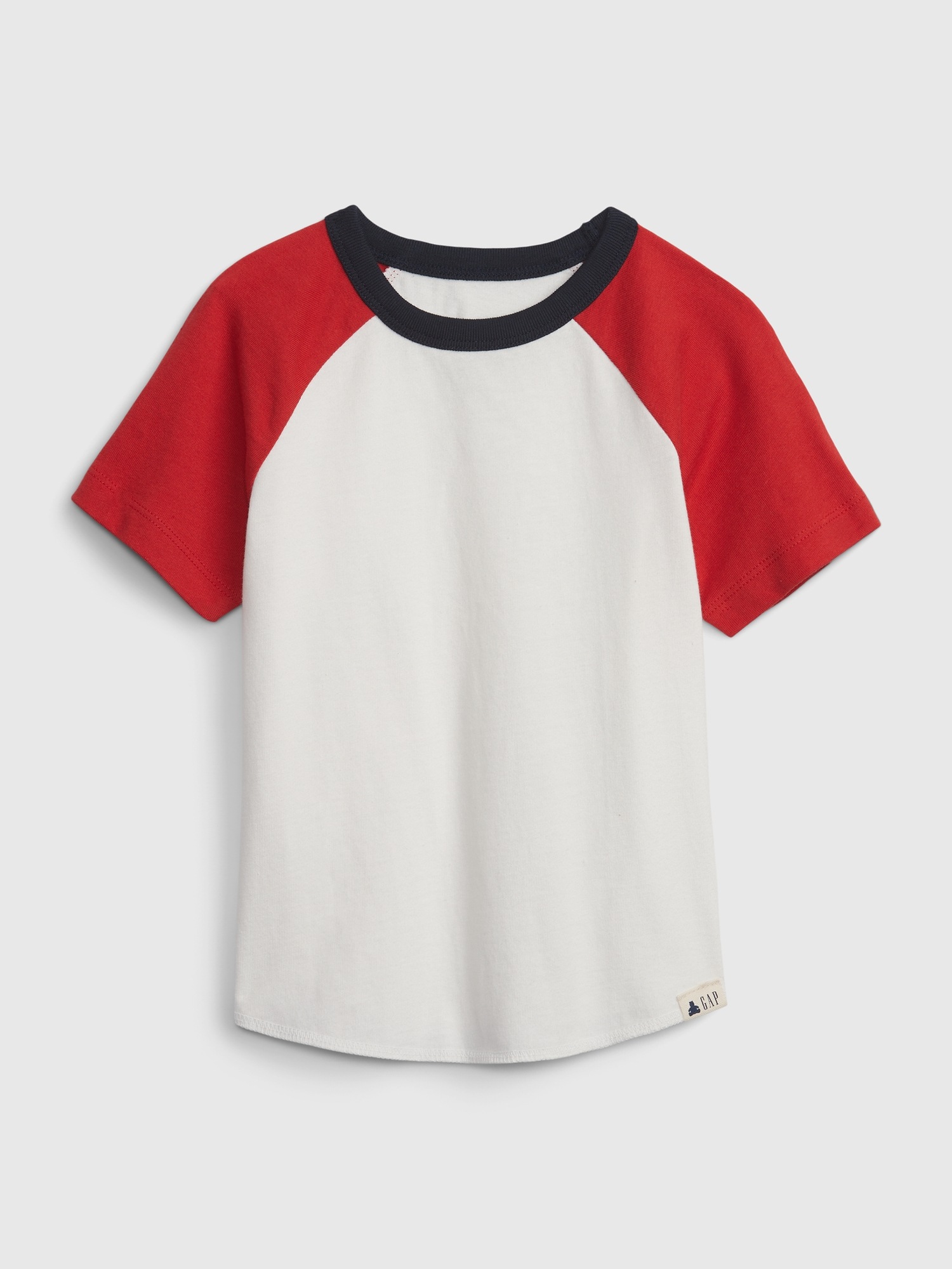 Gap Toddler 100% Organic Cotton Mix and Match Raglan T-Shirt white. 1