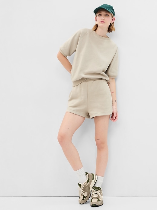 1 of 8 showing, with the color moonstone beige of product VintageSoft Sweat Shorts