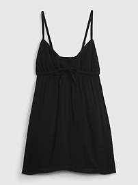 View large product image 7 of 7. Gauze Tie-Front Mini Dress