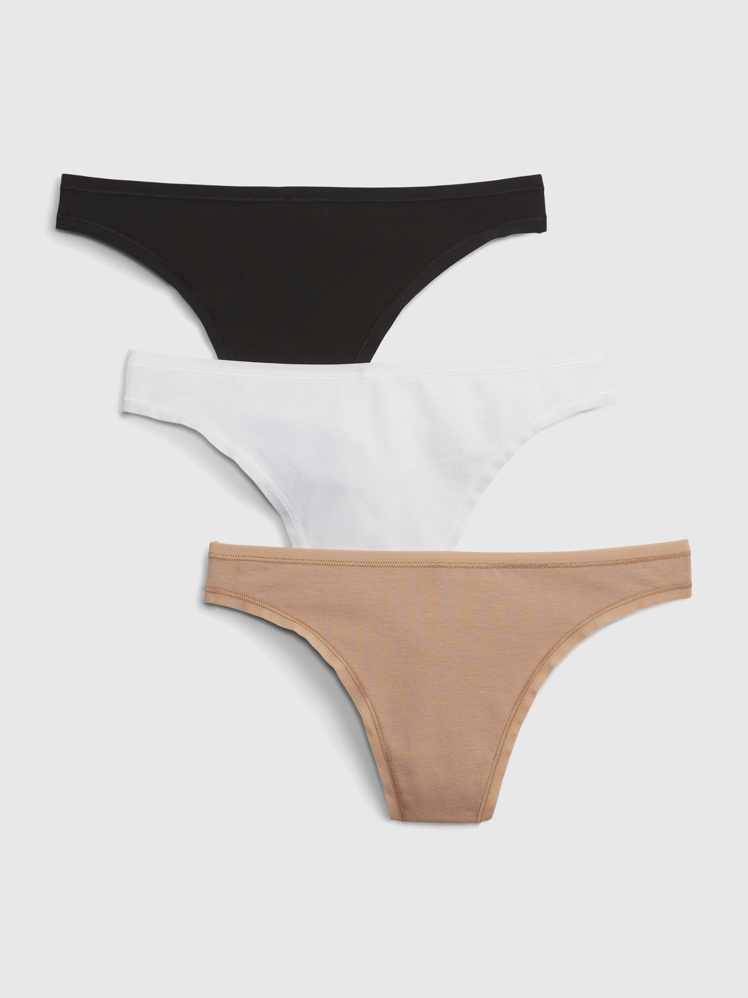 Organic Stretch Cotton Thong (3-Pack) | Gap