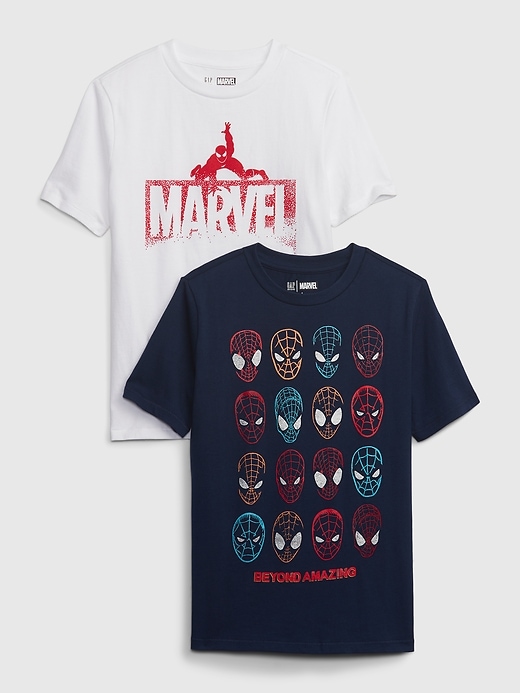 Kids 100% Organic Cotton Superhero Graphic T-Shirt (2-Pack) | Gap