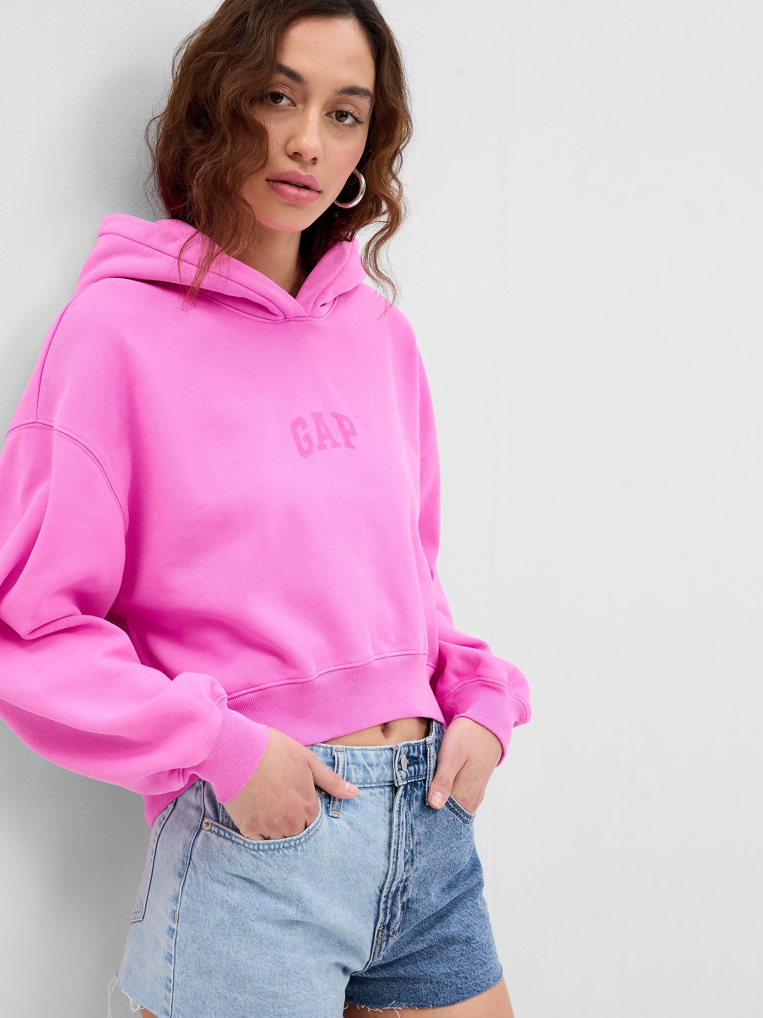 logo hooded sweatshirt