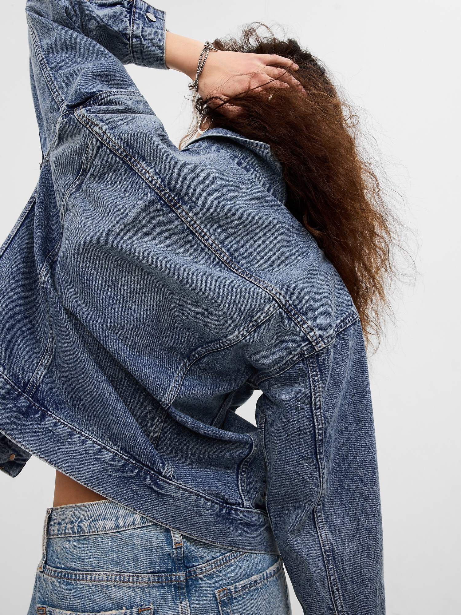 Oversized Icon Denim Jacket | Gap