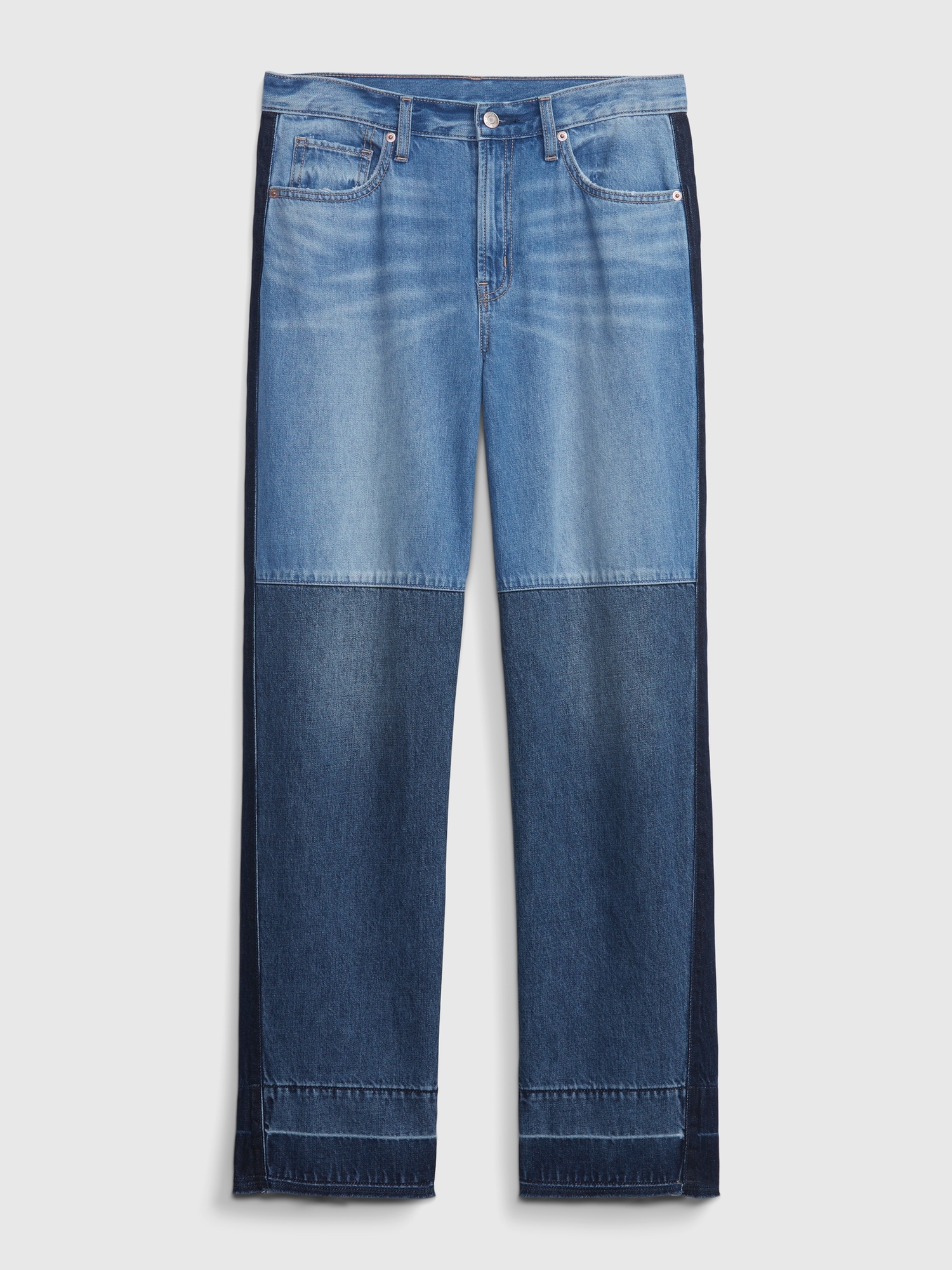 Low Rise Patchwork Baggy Jeans | Gap