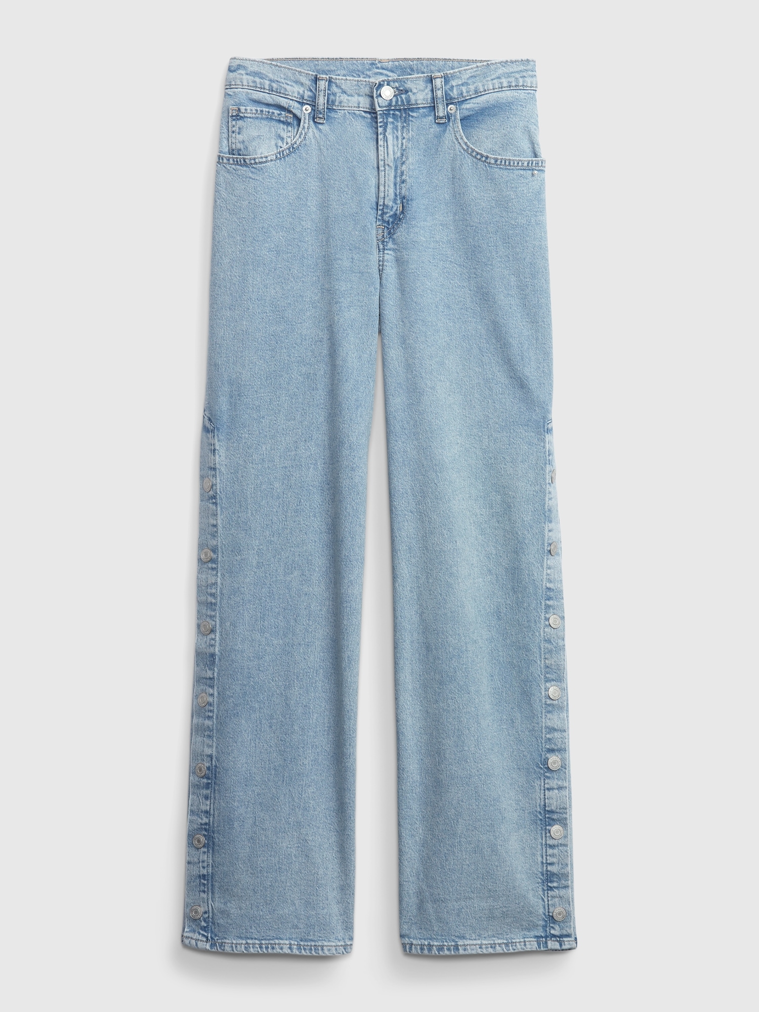 PROJECT GAP Low Rise Snap Side Baggy Jeans with Washwell | Gap