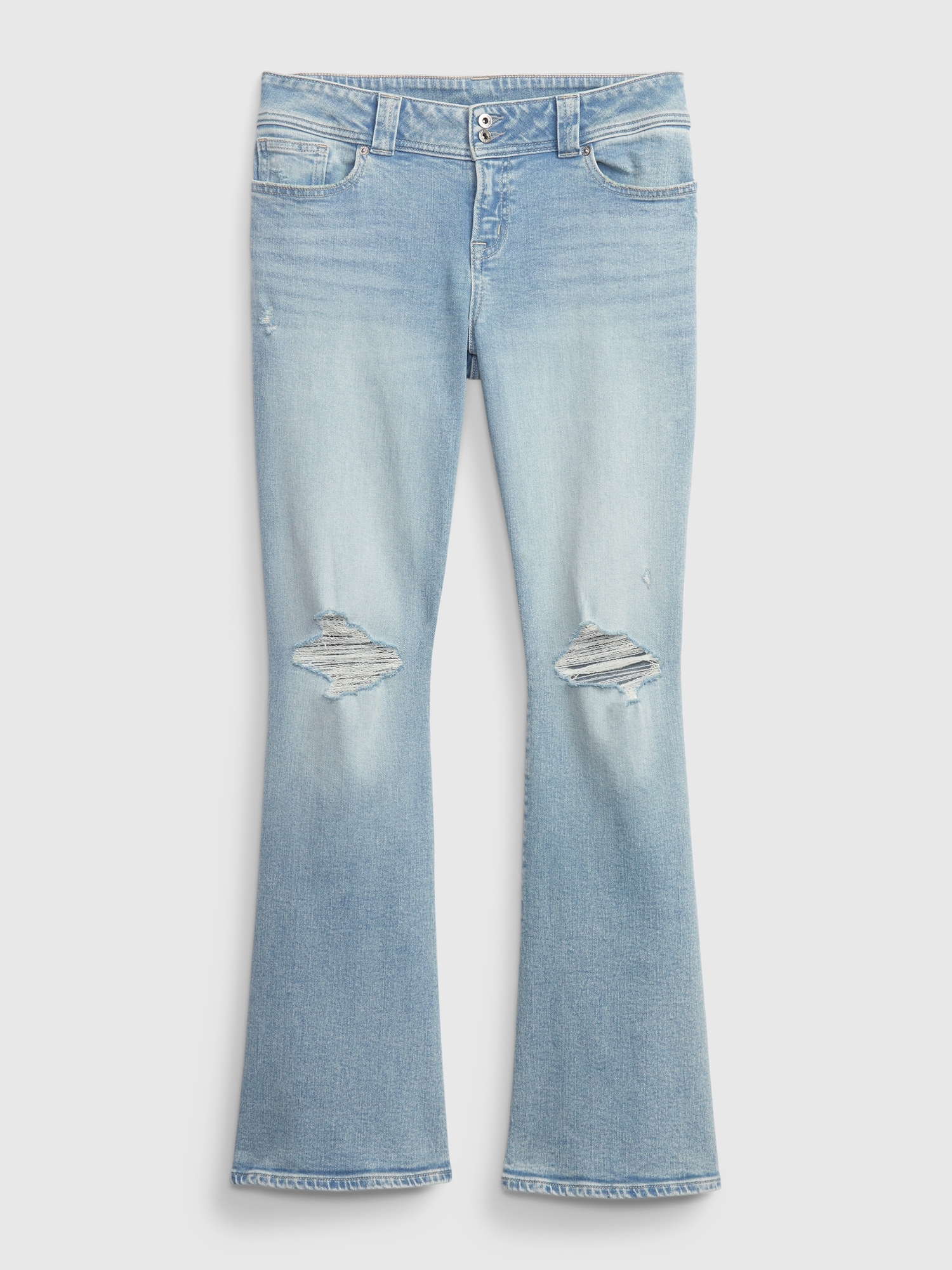 PROJECT GAP Low Rise Y2K Flare Jeans with Washwell | Gap