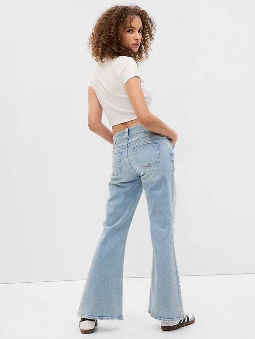 View large product image 2 of 4. PROJECT GAP Low Rise Y2K Flare Jeans with Washwell