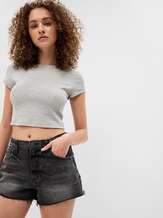 Image number 3 showing, 2" Low Rise Denim Beach Shorts