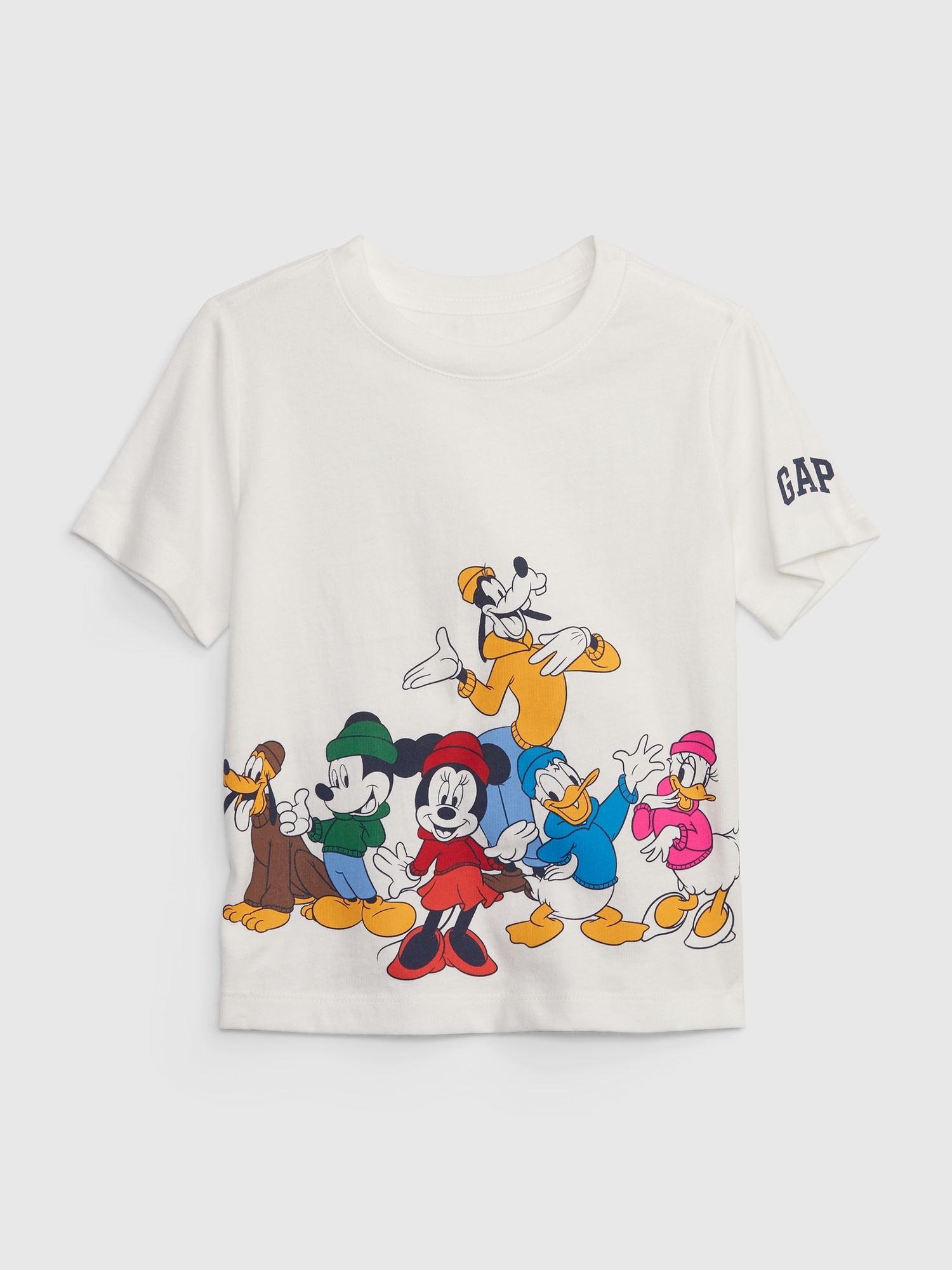 Gap Baby | Disney Organic Cotton Mickey Mouse Graphic T-shirt In Off White