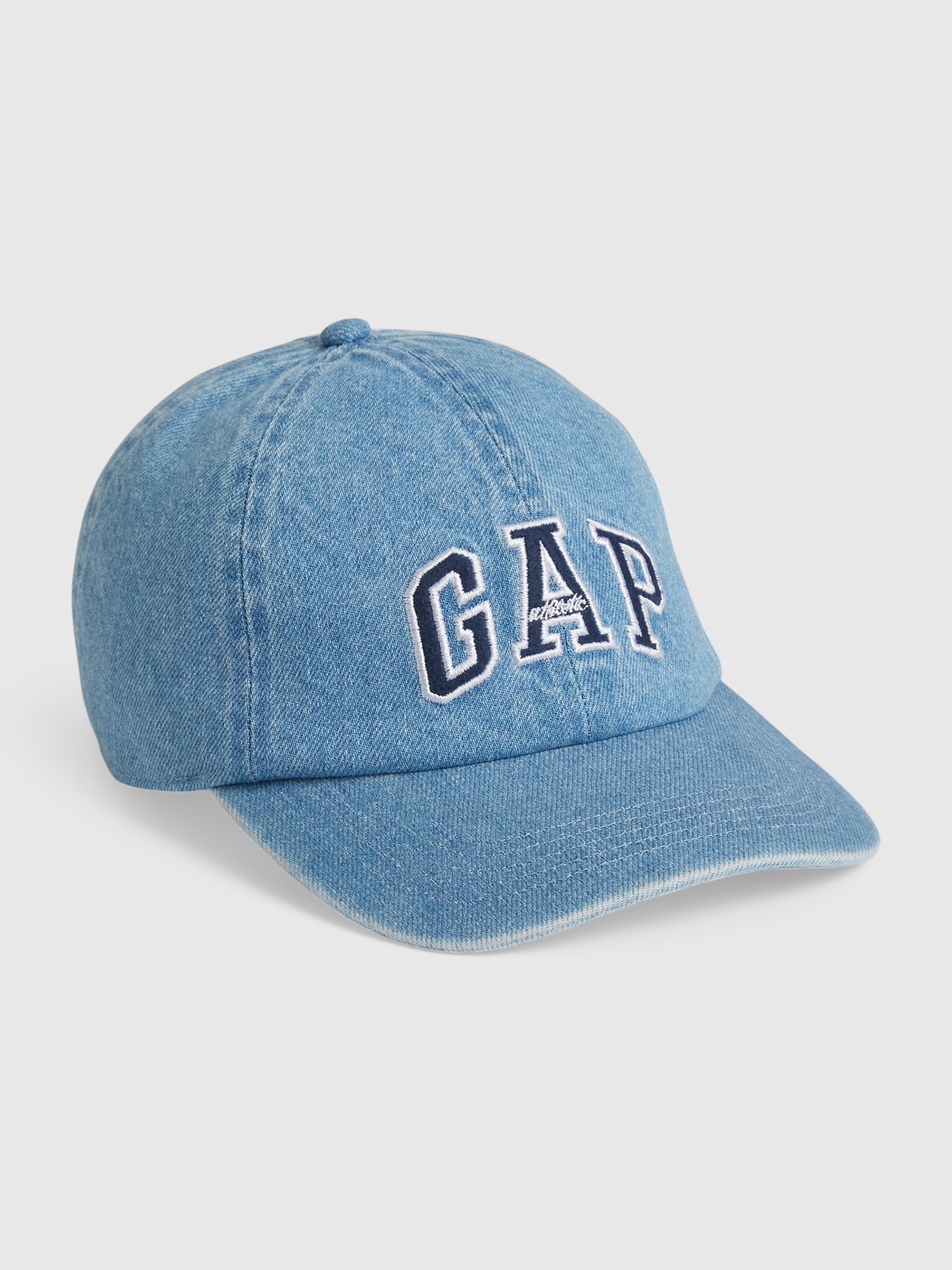 Gap Logo Baseball Hat In Washed Denim Blue