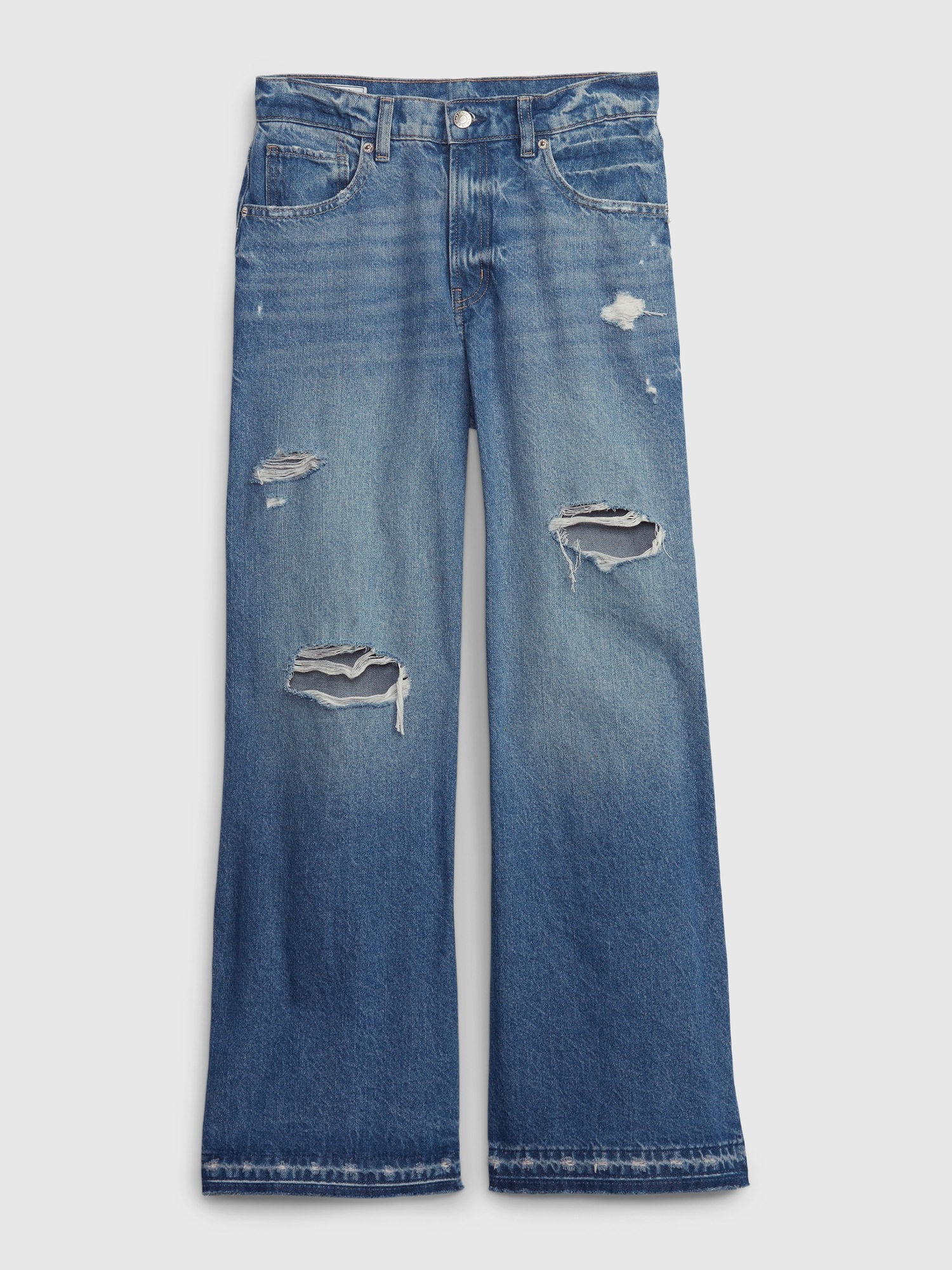 PROJECT GAP Low Rise Wide Baggy Jeans with Washwell Gap