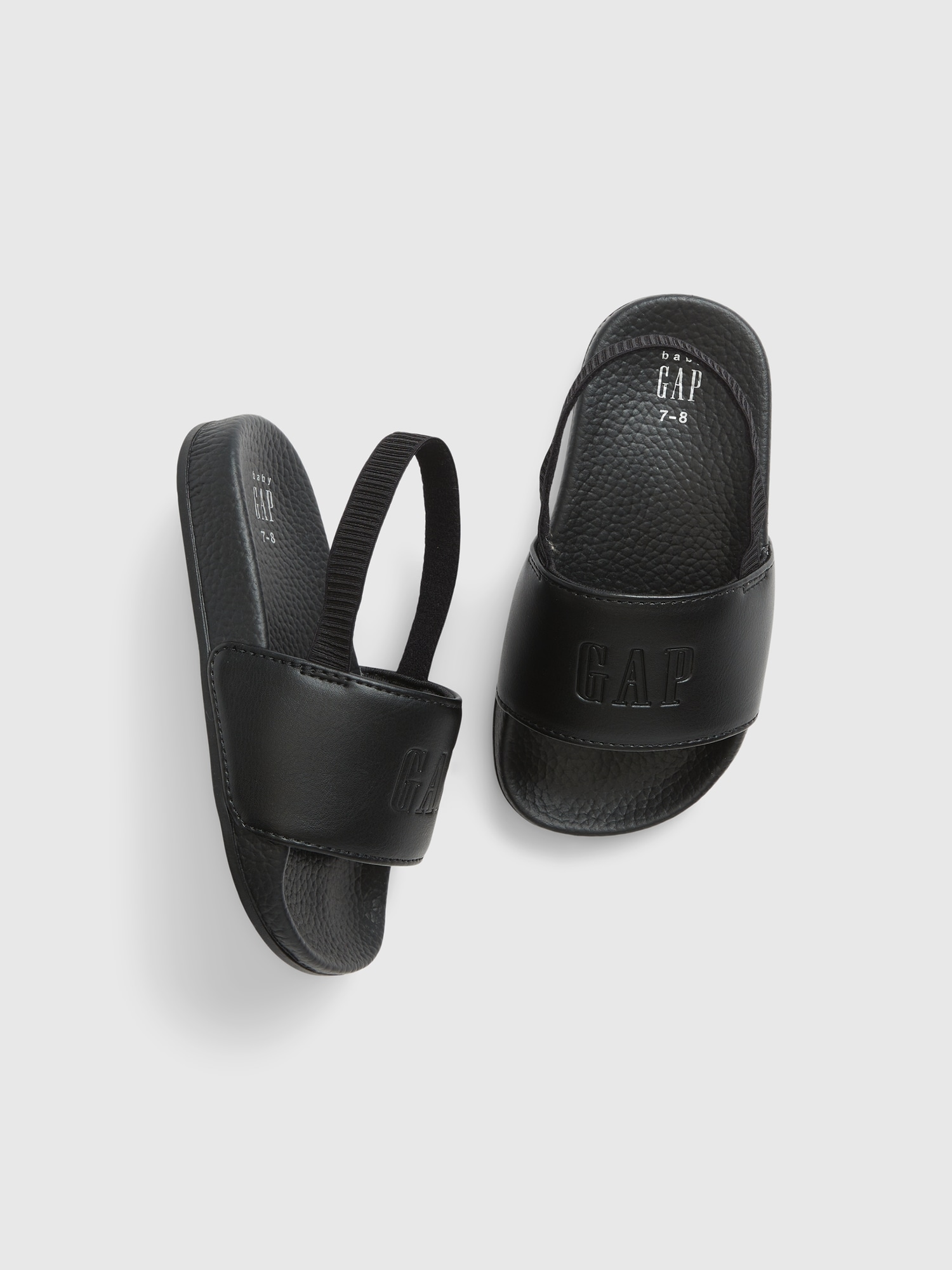 Gap Toddler Gap Logo Slide Sandals black. 1