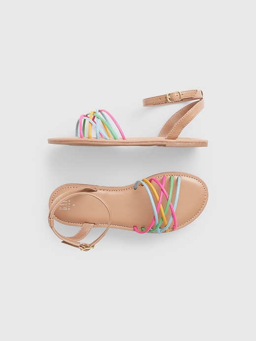 Kids Rainbow Strappy Sandals Gap