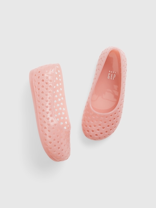1 of 8 showing, with the color pure pink of product Toddler Jelly Ballet Flats