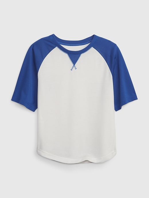 1 of 8 showing, with the color new off white of product Kids Recycled Raglan PJ Top