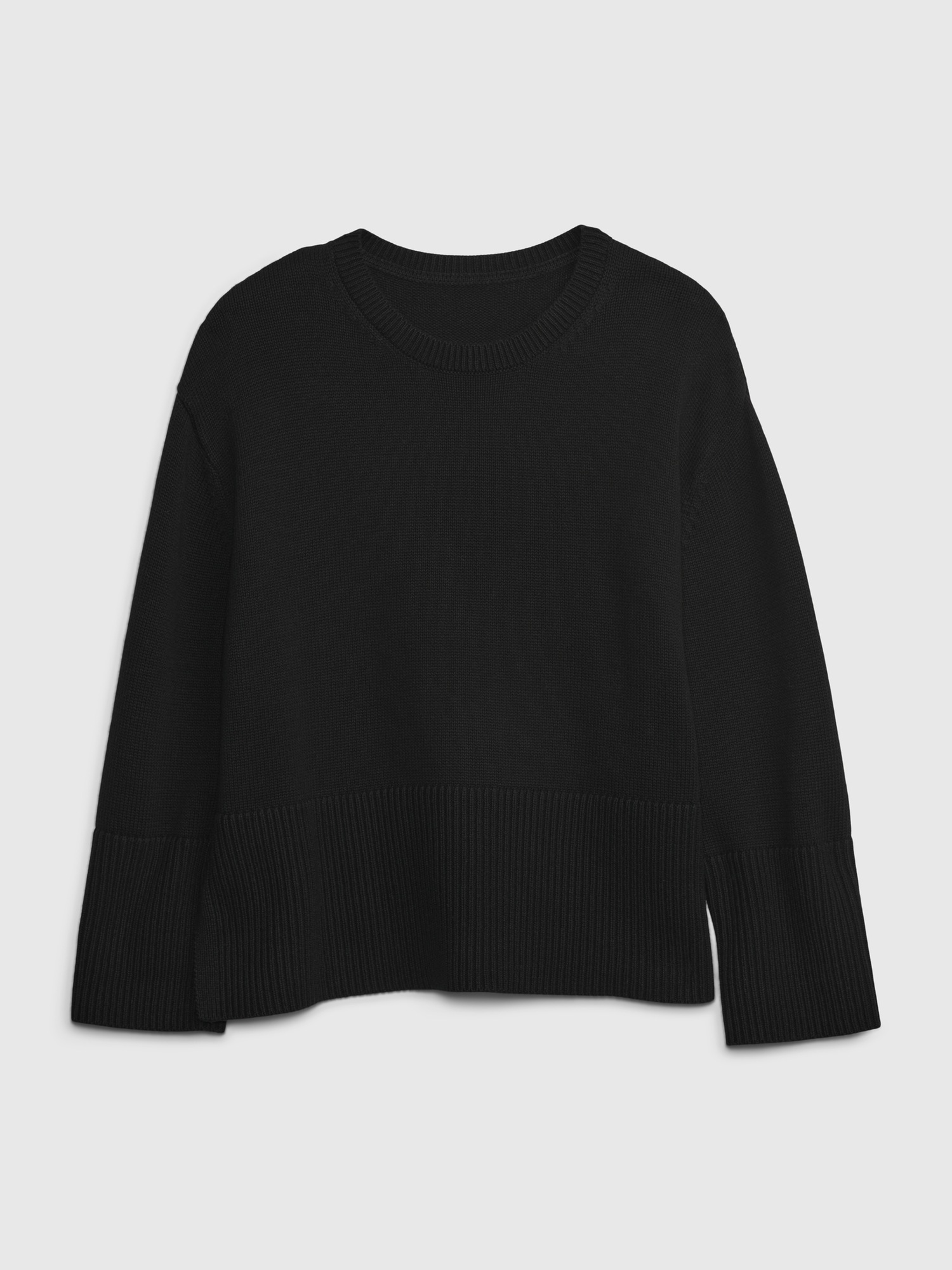 24 7 Split Hem Crewneck Sweater Gap