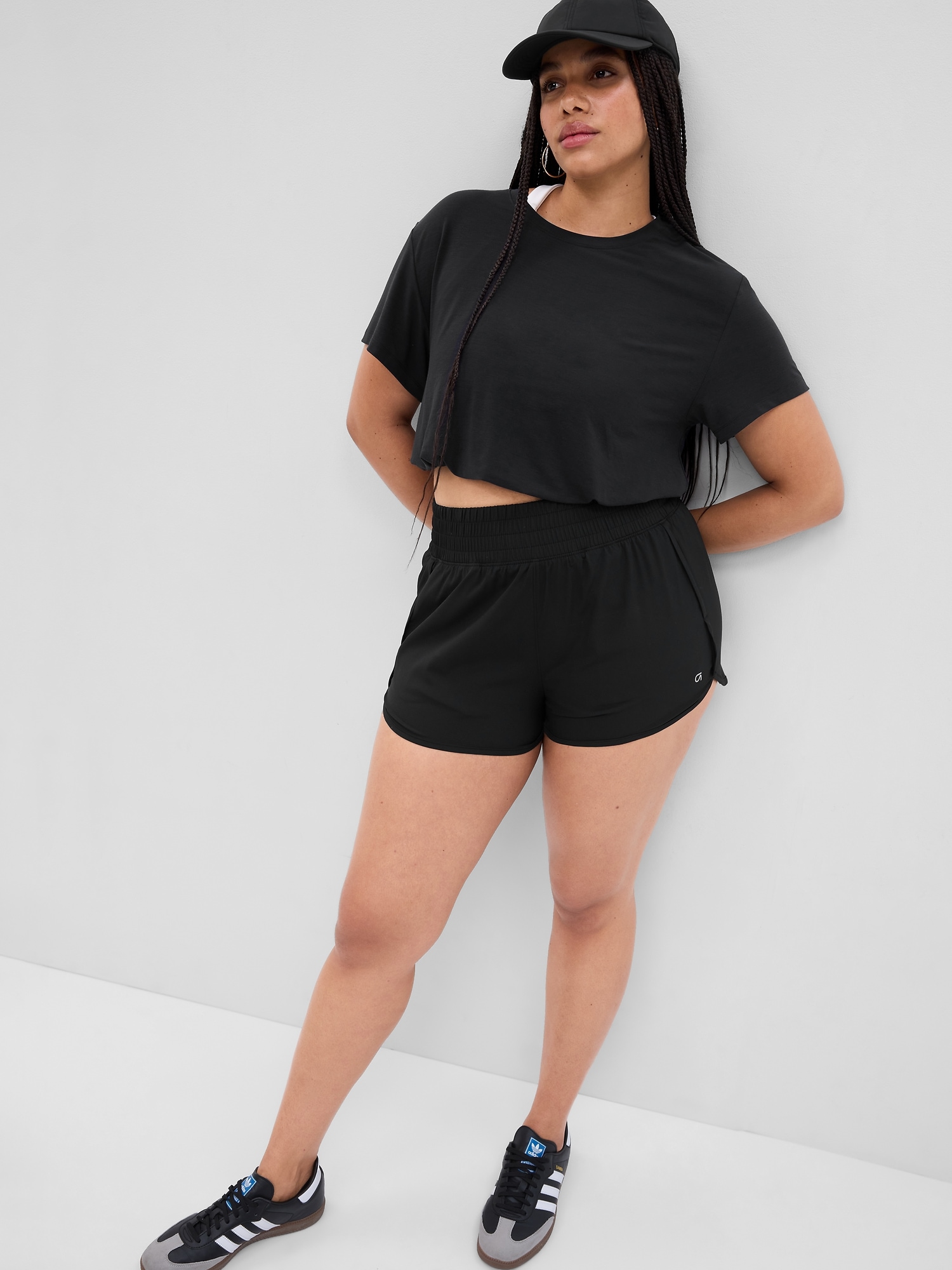 GapFit Recycled High Rise Running Shorts | Gap