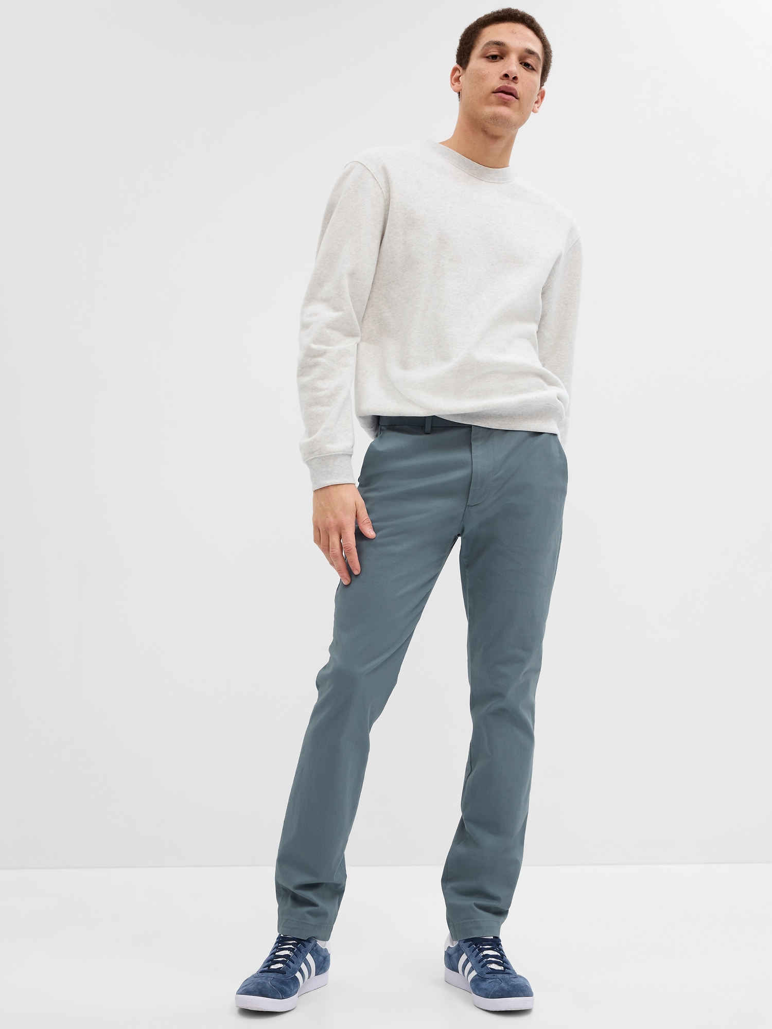 Gap Modern Khakis in Skinny Fit with GapFlex blue. 1