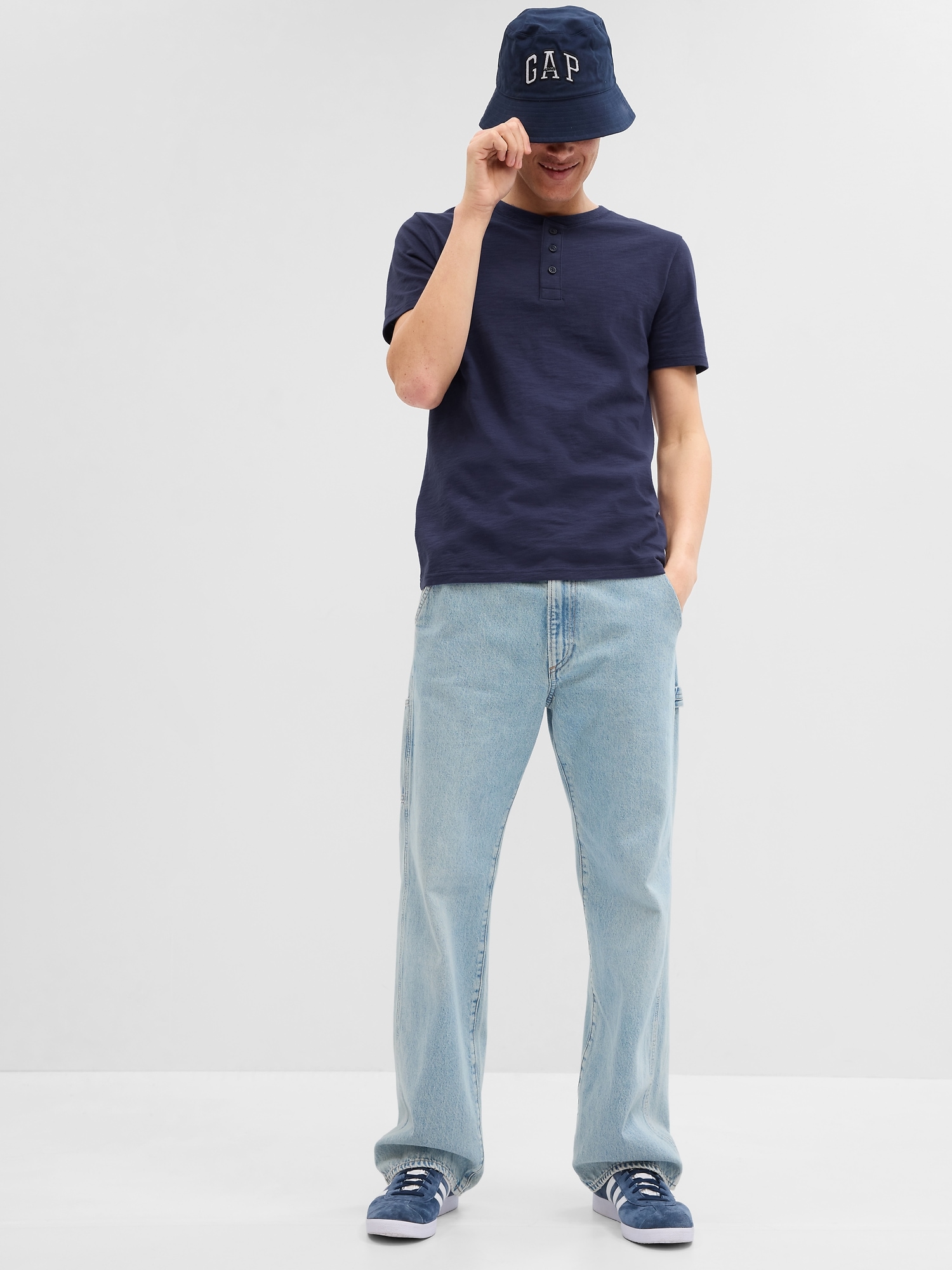 Slub Cotton Henley T-Shirt | Gap