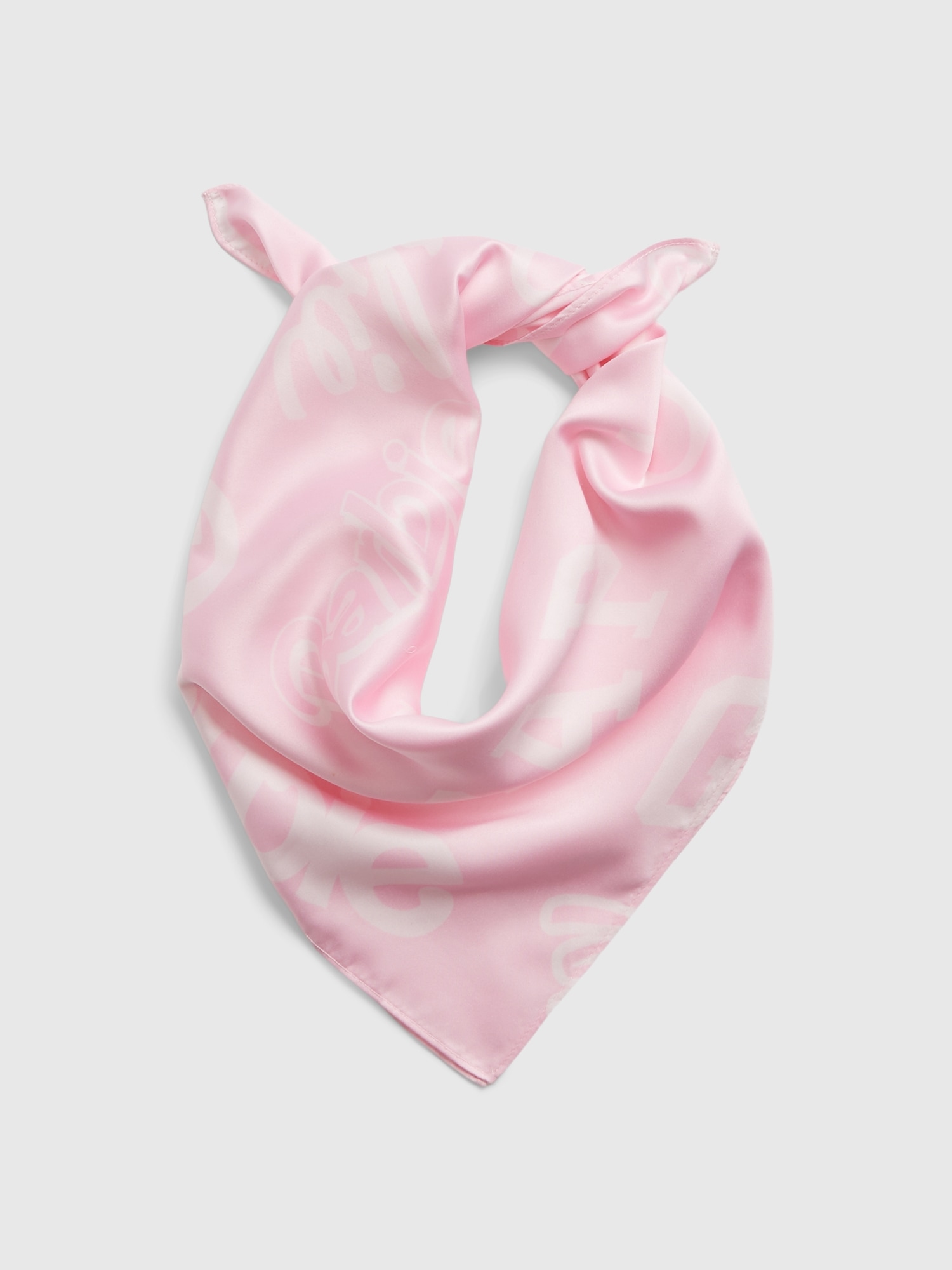 Gap &#215 Barbie&#153 Adult Recycled Satin Scarf pink. 1