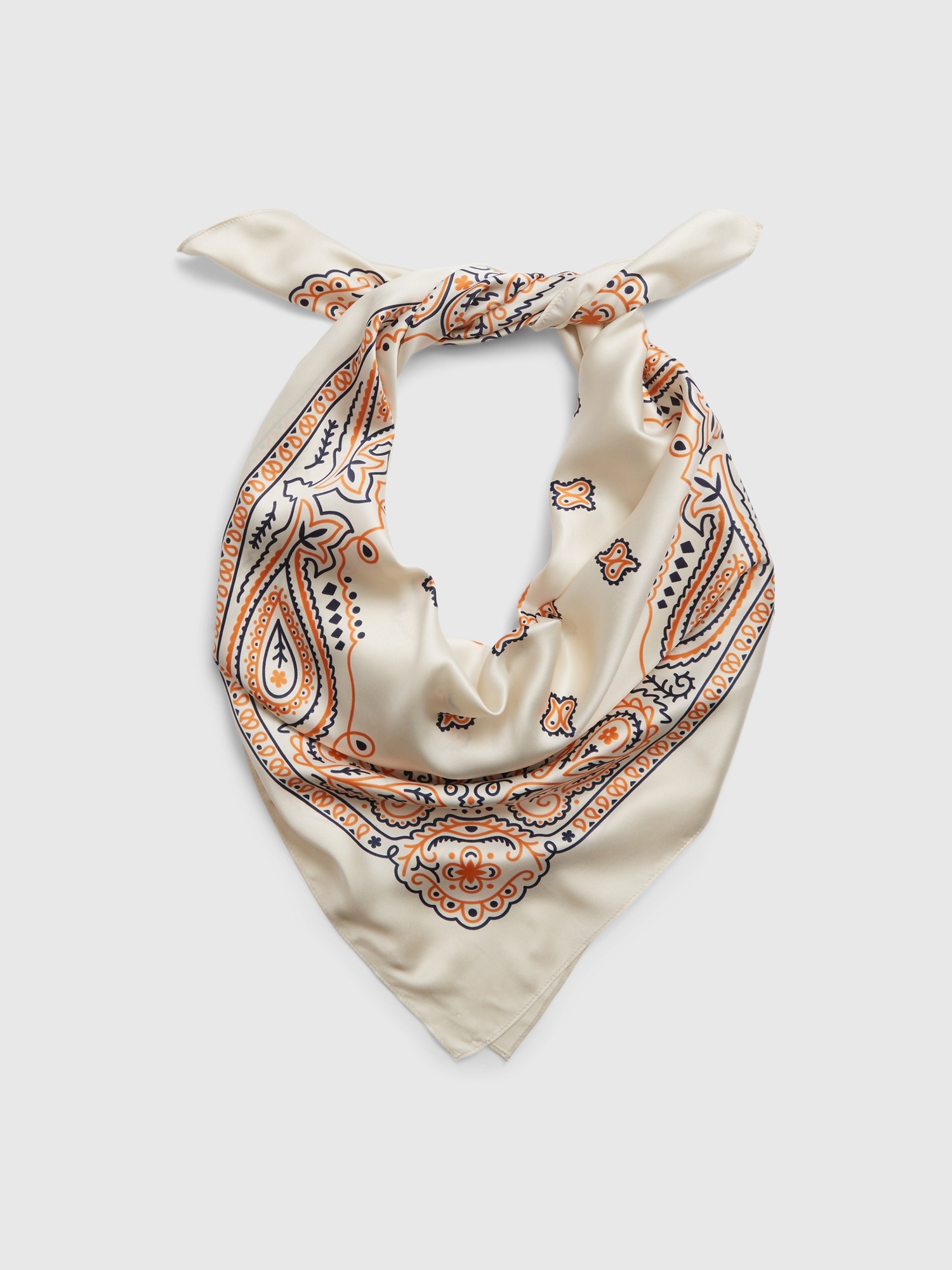 Gap Recycled Satin Scarf beige. 1 Gap Recycled Satin Scarf beige. 1