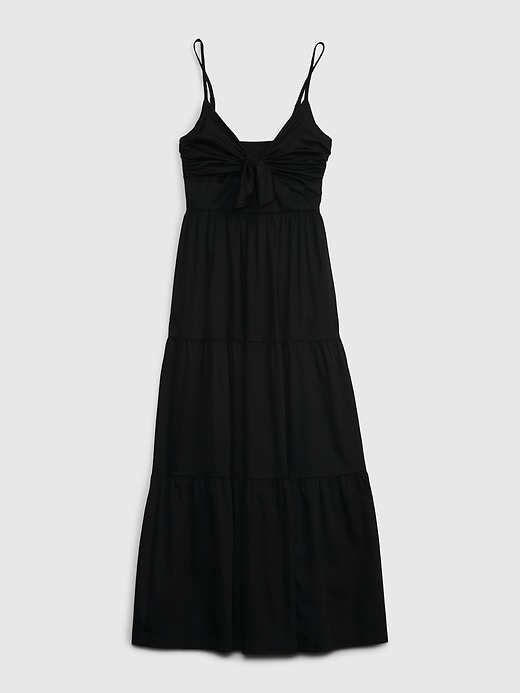 Image number 6 showing, Tie-Front Cutout Maxi Dress