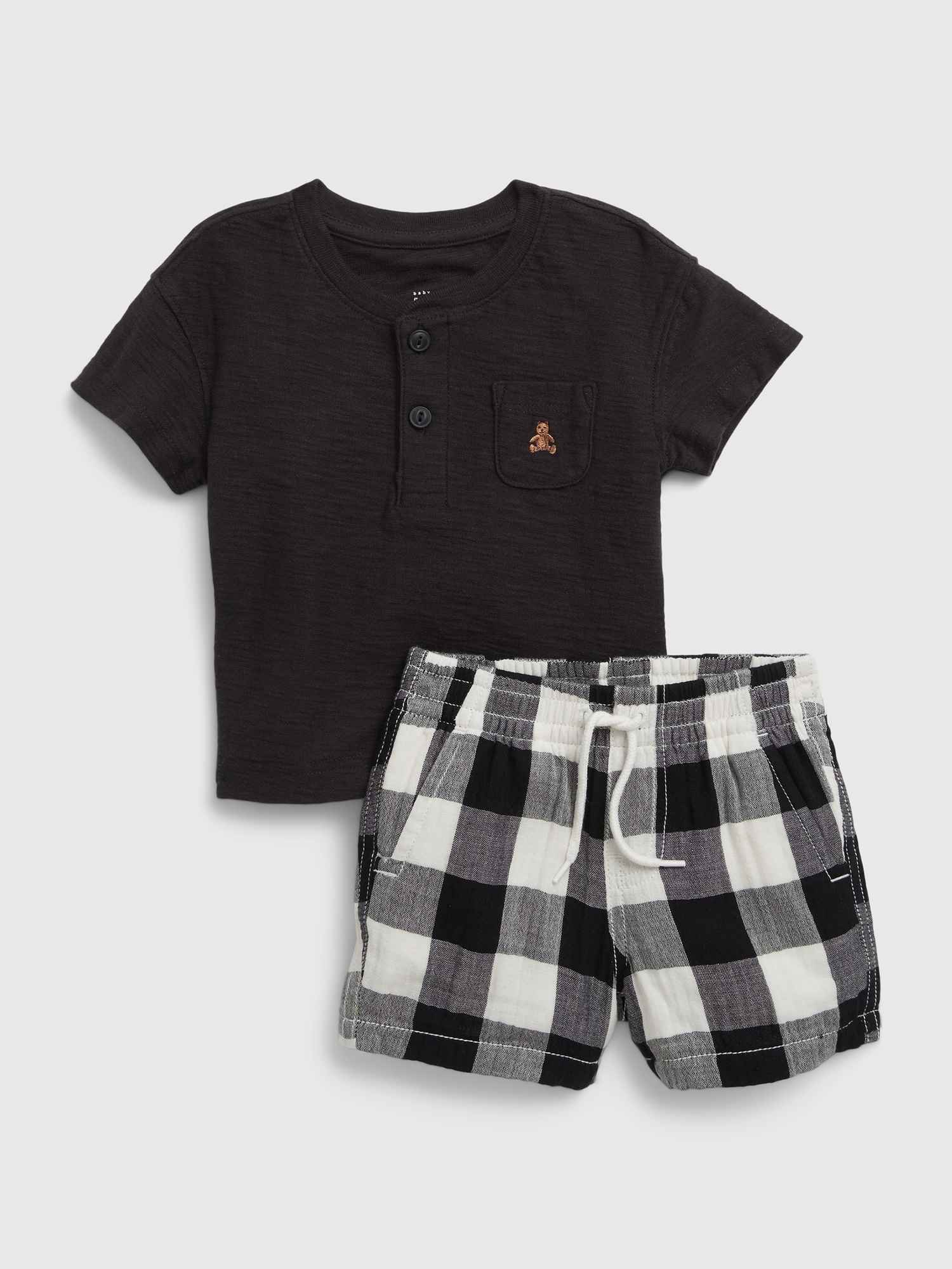 Baby Gingham Outfit Set Gap