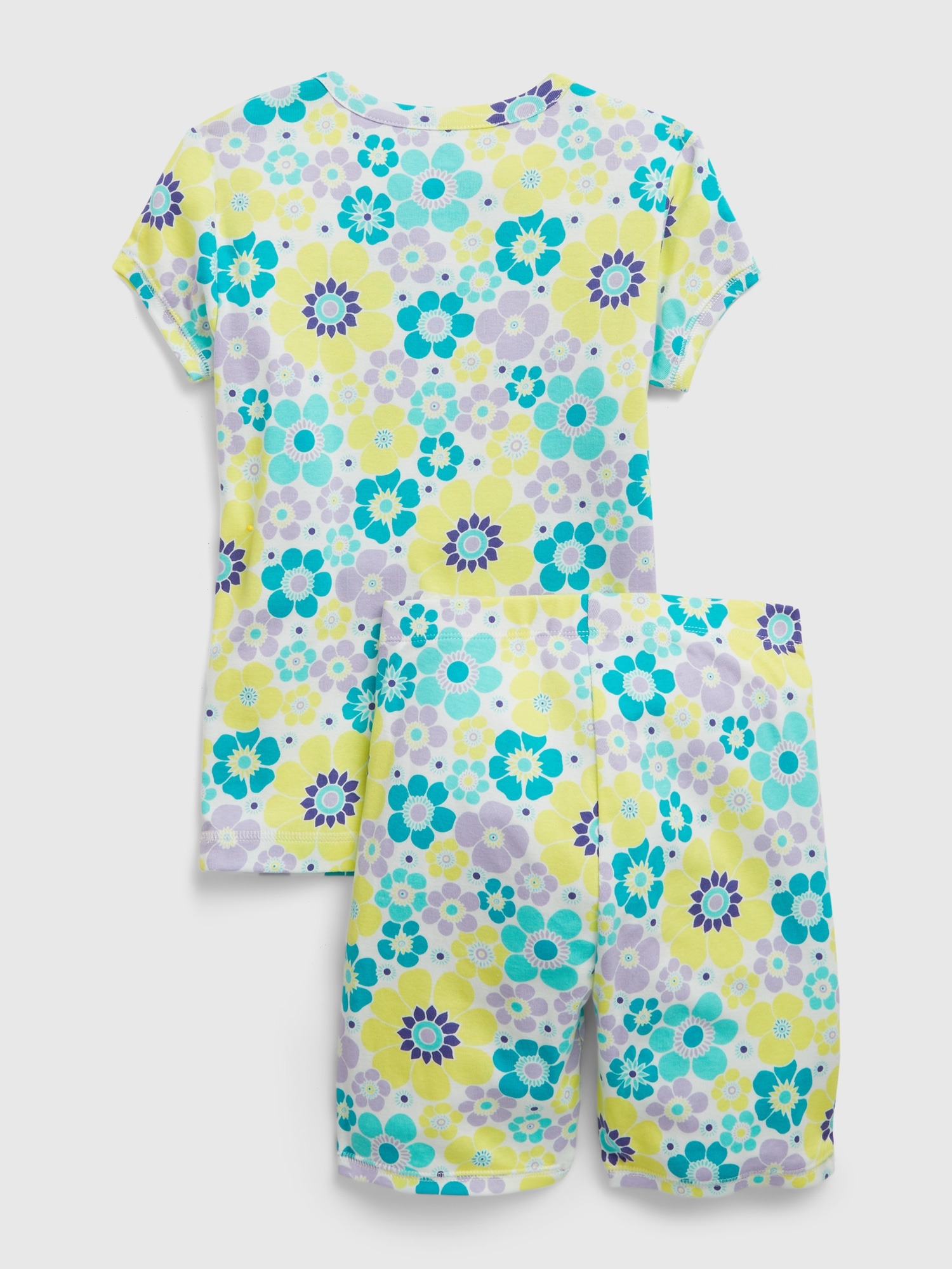 Kids 100% Organic Cotton Floral PJ Shorts Set | Gap
