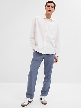 Linen Cotton Pants Gap