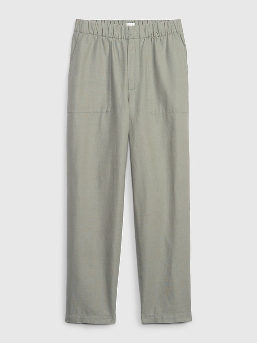 Image number 6 showing, Linen-Cotton Pull-On Pants