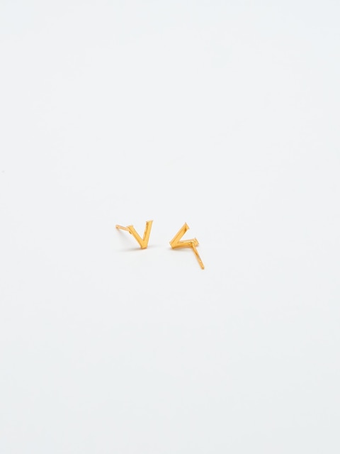 Admiral Row Gold Initial Earrings