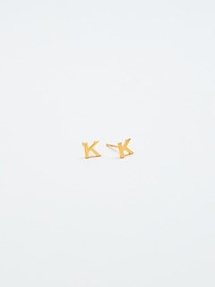 Gold Initial Earrings