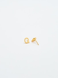 Image number 2 showing, Admiral Row Gold Initial Earrings