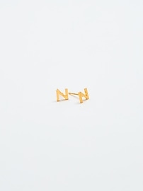 Image number 1 showing, Admiral Row Gold Initial Earrings