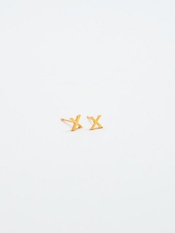 Gold Initial Earrings
