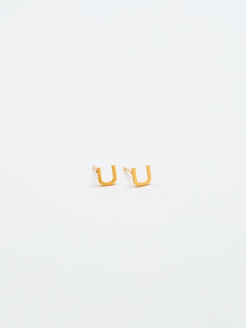 Admiral Row Gold Initial Earrings