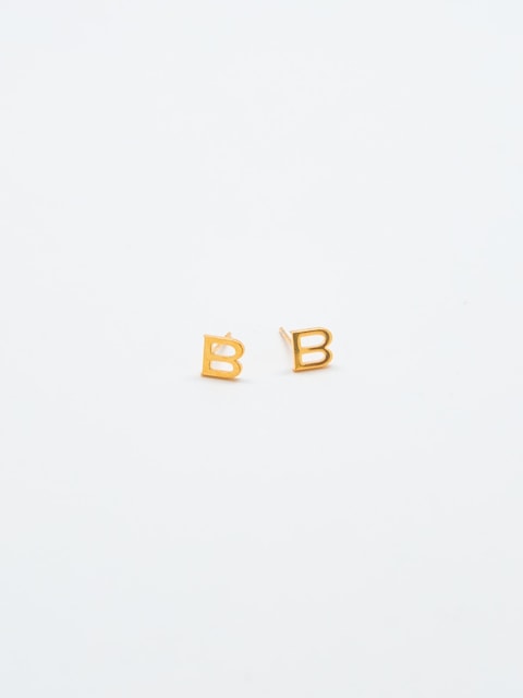Admiral Row Gold Initial Earrings