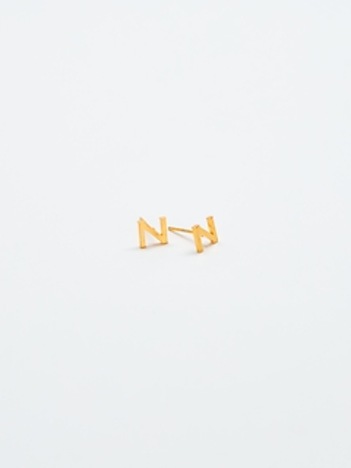 Gold Initial Earrings