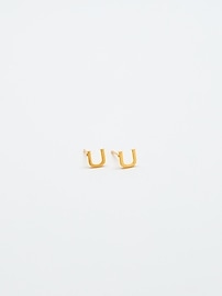 Image number 1 showing, Admiral Row Gold Initial Earrings