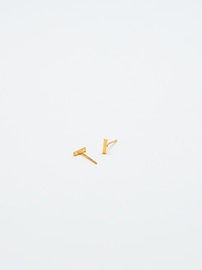 Image number 2 showing, Admiral Row Gold Initial Earrings