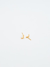 Image number 2 showing, Admiral Row Gold Initial Earrings