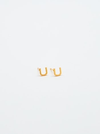 Gold Initial Earrings