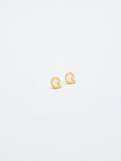Gold Initial Earrings