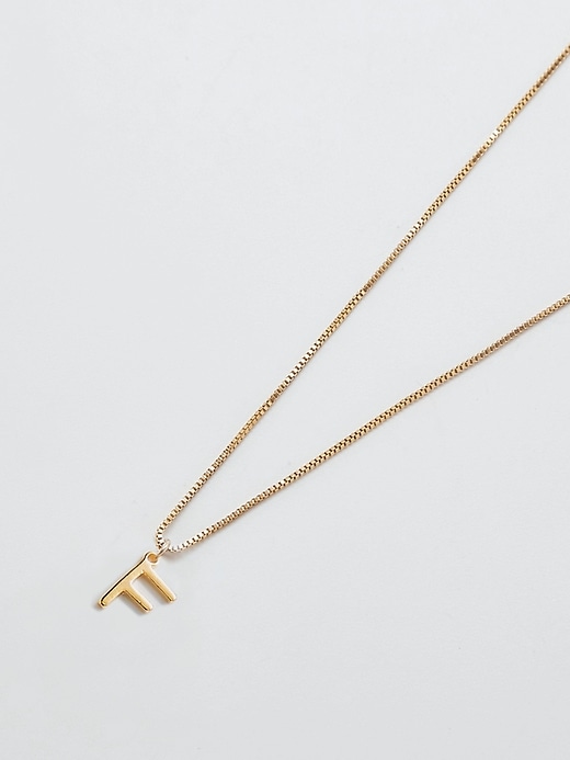 Image number 5 showing, Gold Dainty Initial Necklace