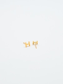 Image number 2 showing, Admiral Row Gold Initial Earrings